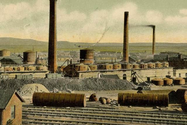 The Broxburn oil works was one of the largest during the boom period for the industry in the late 1800s.