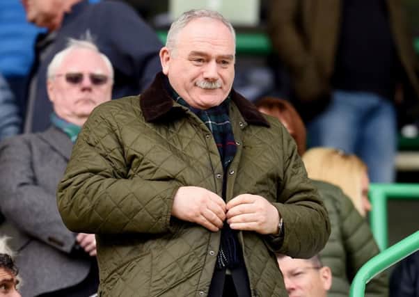 Rod Petrie will become the third Hibs chairman to hold the SFA presidency. Pic: SNS