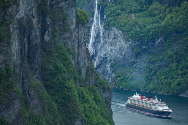 The Yorkshire husband wanted to cruise the Norwegian fjords  but the risk of passing icebergs was too great for Susan. Picture: Disneyland Parks/Getty Images