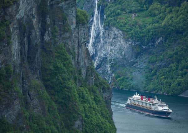 The Yorkshire husband wanted to cruise the Norwegian fjords  but the risk of passing icebergs was too great for Susan. Picture: Disneyland Parks/Getty Images