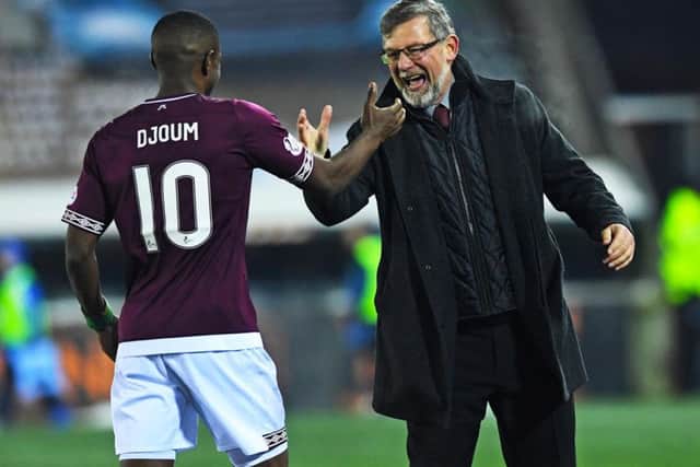 Djoum still has a good relationship with Hearts manager Craig Levein  who wants him to stay