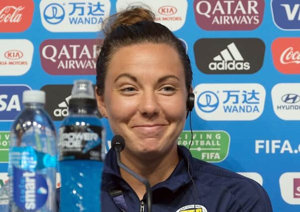 Rachel Corsie was in relaxed mood ahead of Friday's World Cup match against Japan