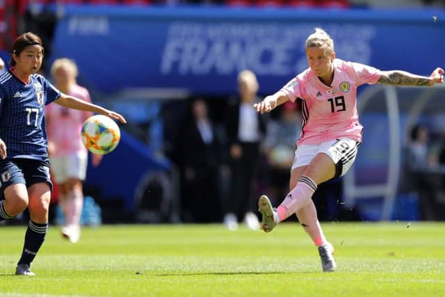 Lana Clelland scored a superb goal for Scotland but it was in vain as Japan held out to win 2-1