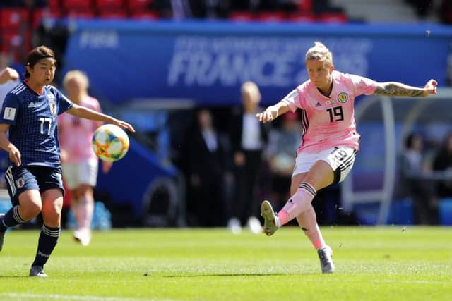 Lana Clelland showed her striking ability when she came on as a substitute against Japan and scored