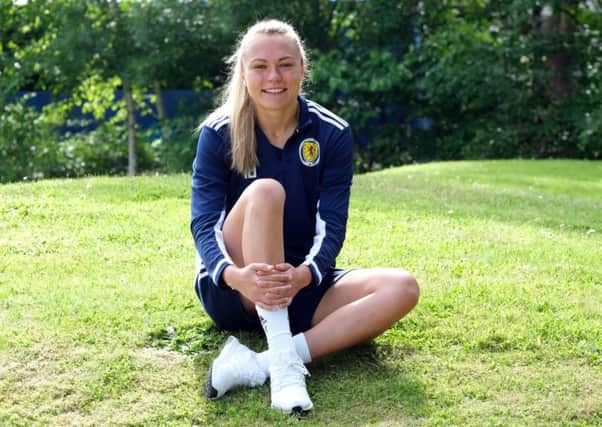 Claire Emslie hopes her World Cup exploits will help boost attempts to resurface her old astro pitch in Penicuik. Pic: Lorraine Hill