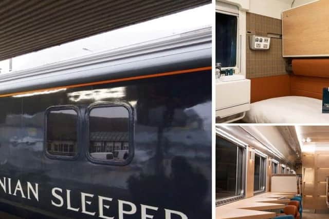 The new 150 million fleet features double beds, ensuite showers and a new Club Car. Picture: Caledonian Sleeper
