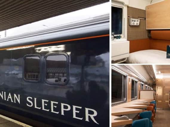 The new 150 million fleet features double beds, ensuite showers and a new Club Car. Picture: Caledonian Sleeper