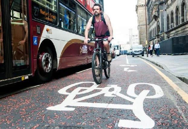 Cycling rates are highest in Edinburgh where nearly 10 per cent commute by bike. Picture: Ian Georgeson