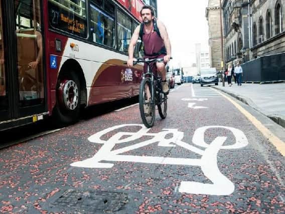 Cycling rates are highest in Edinburgh where nearly 10 per cent commute by bike. Picture: Ian Georgeson