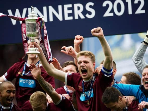 Marius Zaliukas captained Hearts to 2012 Scottish Cup success. Picture: SNS