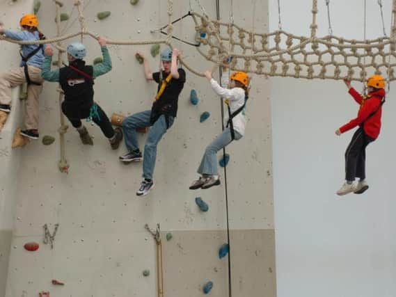 Climbers at Ratho centre. Picture: Ian Rutherford