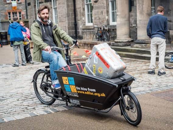 Urban Arrow cargo bike. PIC: Andy Catlin/Edinburgh Festival of Cycling