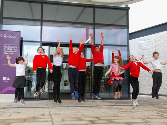 Pupils from Craigour Park Primary visit the new hospital