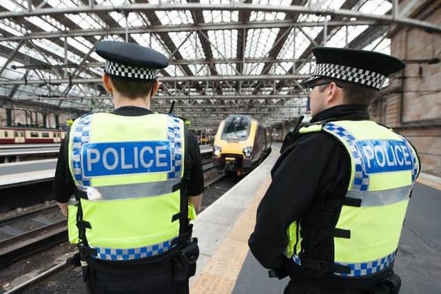British Transport Police officers