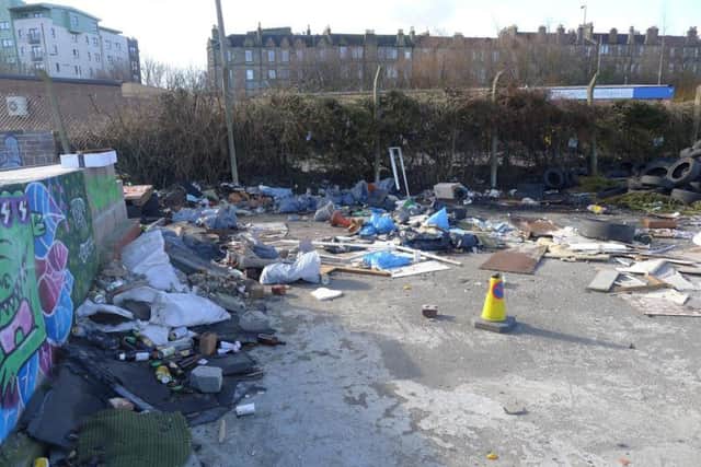 Dumped rubbish includes household and commercial waste