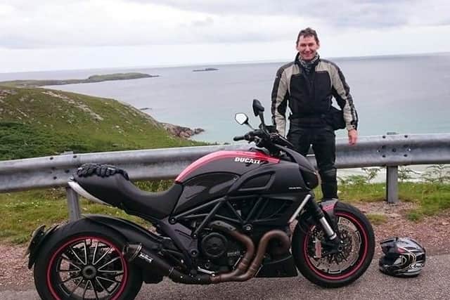 He was returning home from a gym session on his Ducati Diavel 1200cc on an unclassified road between Cockpen and Carrington in Midlothian when he collided with an oncoming vehicle.