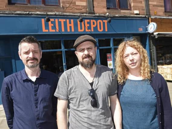 Leith Depot owners Pete Mason, Paddy Kavanagh and Julie Carty