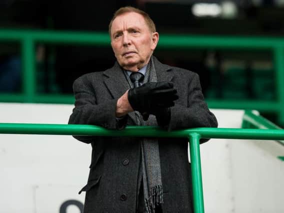Sir Tom Farmer takes in a Hibs match at Easter Road