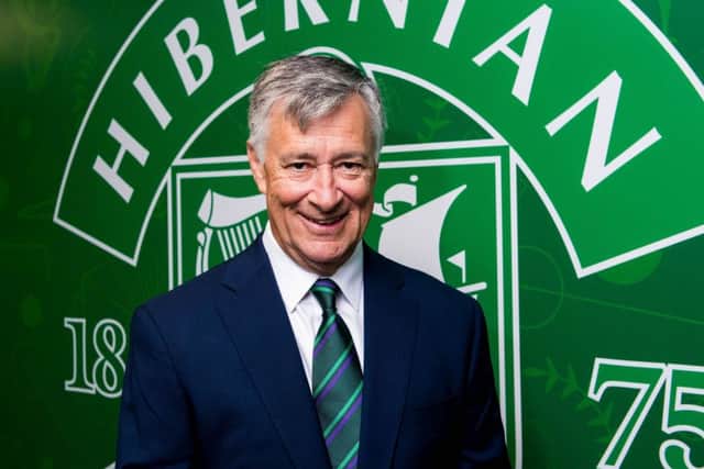 Ron Gordon is the new chairman of Hibs. Pic: SNS