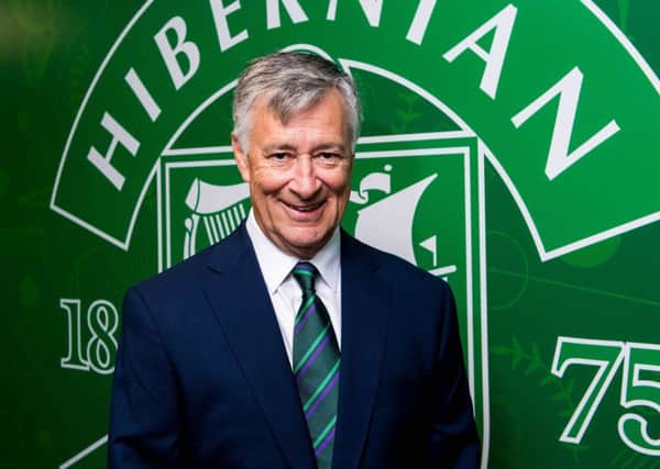 Ron Gordon is the new chairman of Hibs. Pic: SNS