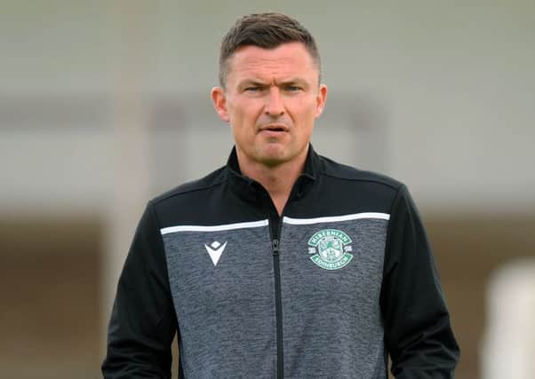 Hibs head coach Paul Heckingbottom has been busy during the transfer window. Pic: SNS