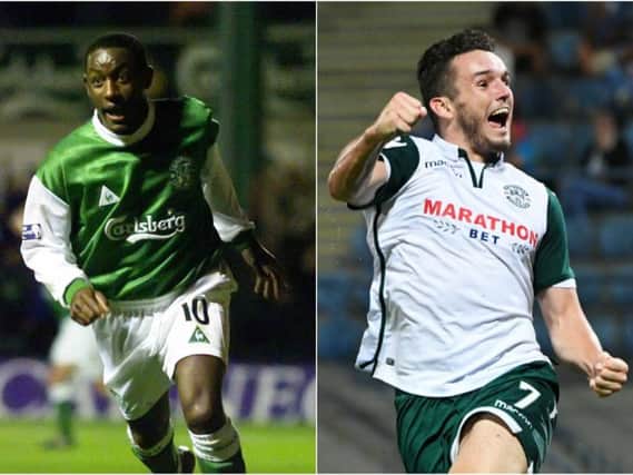 Russell Latapy (left) and John McGinn won the central midfield vote