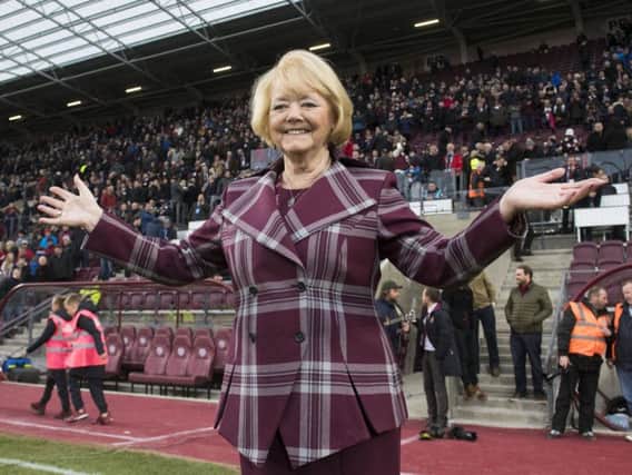 Hearts owner Ann Budge has been honoured for transforming the fortunes of the Tynecastle club
