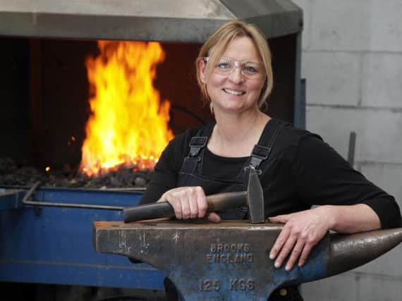 Juliet Grant is a blacksmithing lecturer at Scotland's Rural College