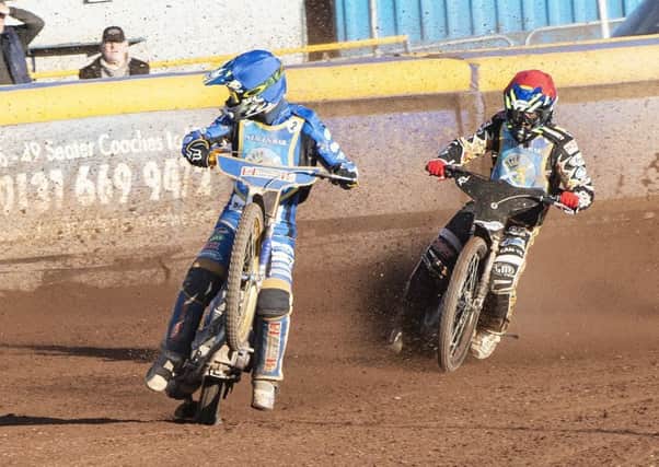 Victor Palovaara, right, performed admirably in the recent defeats by Glasgow Tigers. Pic: Ron MacNeill
