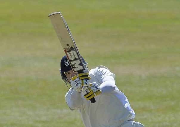 Preston Mommsen, above, hailed the efforts of Charlie Peet and Jamie Cairns as Grange put relegation-threatened Aberdeenshire to the sword at Portgower Place. Pic: TSPL