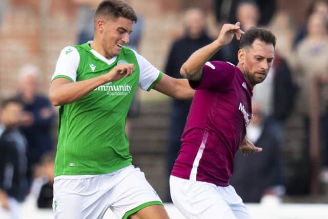 Ben Stirling is one of a clutch of youngsters to play for Hibs during pre-season. Pic: SNS