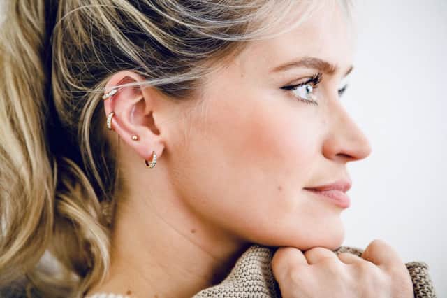 Earrings from Edinburgh-based jewellery brand Laura Bond, for the curated look.