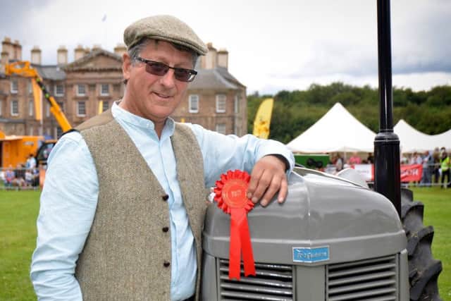 Brian Tait 1st place in tractors 'Grey Fergie'.