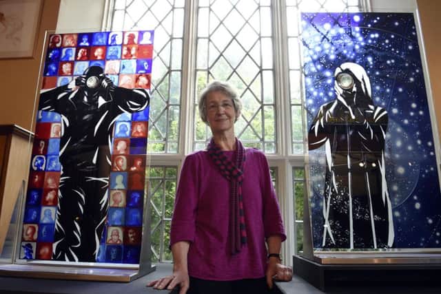 Pic Lisa Ferguson 15/07/2019   artist Alison Kinnaird MBE is opening up her home for a Fringe exhibition next month. She specialises in glass artworks