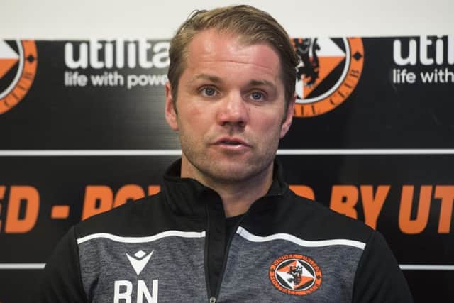 Dundee United head coach Robbie Neilson. Pic: SNS