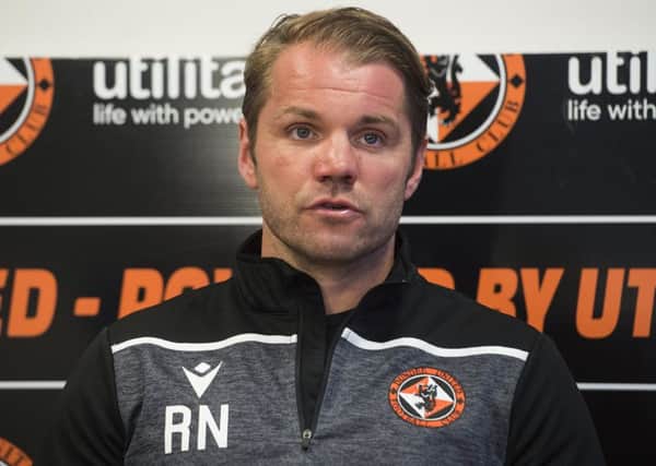 Dundee United head coach Robbie Neilson. Pic: SNS