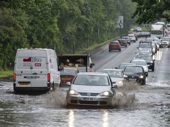Edinburgh had severe flooding on 24 June. Picture: Andy O'Brien/TSPL