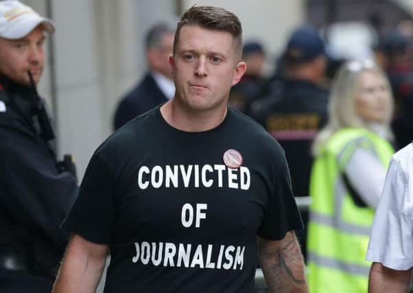 Tommy Robinson. Picture: PA