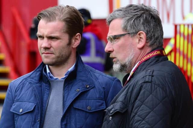 Robbie Neilson and Craig Levein during the former's spell in charge of Hearts.