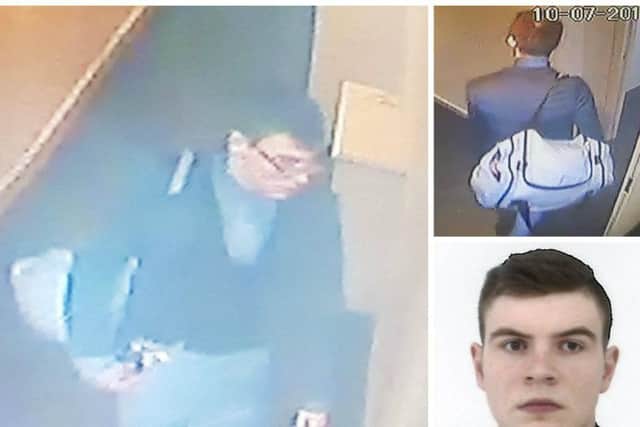 CCTV images of Leon Fleming. Pic: Police Scotland