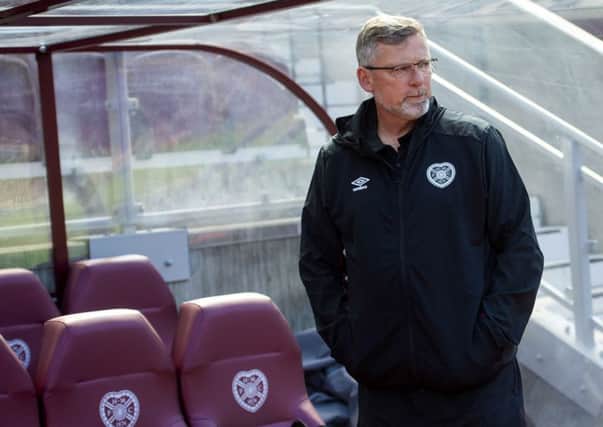 Hearts manager Craig Levein is looking at four midfielders. Pic: SNS