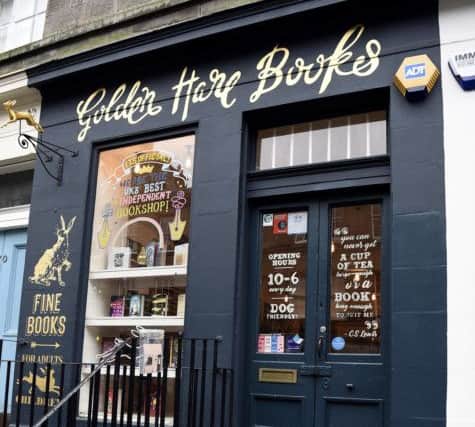 Golden Hare Books, Stockbridge. Pic: Lisa Ferguson