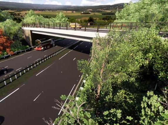 An artist's impression of the replacement Burnshot Bridge, Picture: Edinburgh Council