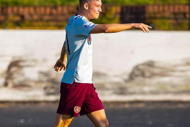 Hearts youngster Anthony McDonald.