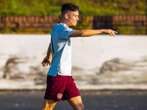 Hearts youngster Anthony McDonald.