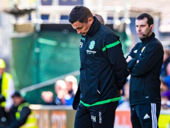 Hearts sent Hibs a cheeky message regarding Paul Heckingbottom's birthday. Picture: SNS