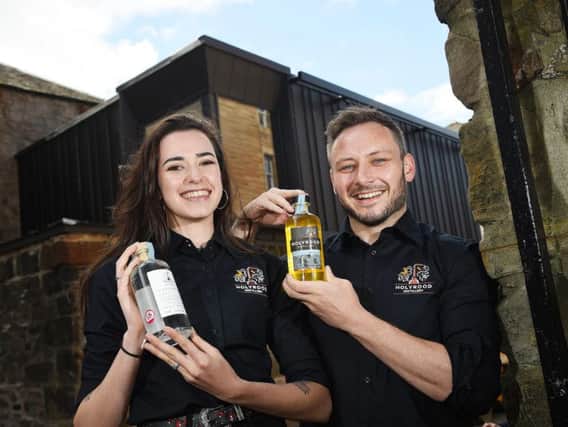 Rebecca Orr and oin  Murch Holyrood, Distillery Visitor Centre staff