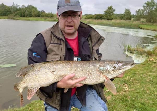 Neil Irvine landed a 22lb pike on a buzzer at Pottishaw Fishery