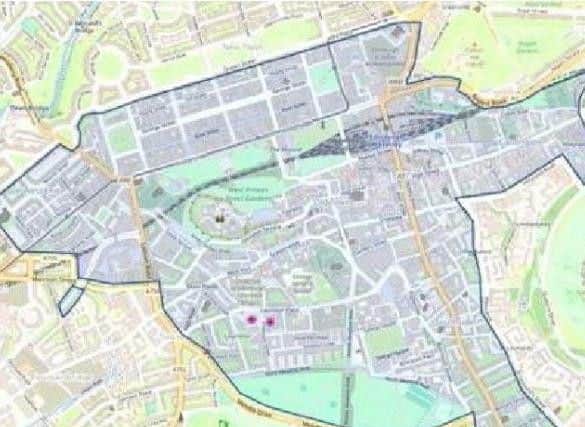 The proposed boundary of the city centre LEZ. Picture: Edinburgh Council
