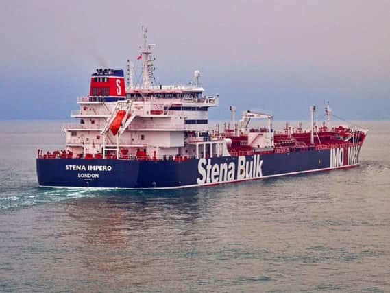 Undated handout photo issued by Stena Bulk of the British oil tanker Stena Impero which is believed to have been captured in Iranian waters whilst en route to Saudi Arabia. Picture: PA
